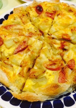 簡単！玉葱とじゃがいもおもてなしキッシュ-レシピのメイン写真