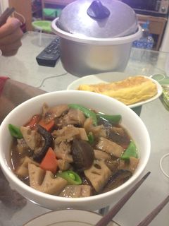 鶏肉とレンコンの煮物-レシピのメイン写真