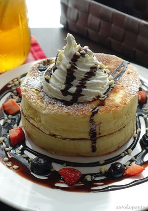 お家カフェ♪カフェ風リッチパンケーキ♪-レシピのメイン写真
