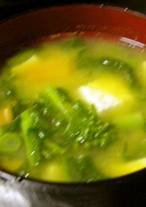 味噌汁⑧菜花☆南瓜☆豆腐-レシピのメイン写真