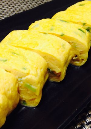 思い出の味！ネギ入りだし巻き卵-レシピのメイン写真