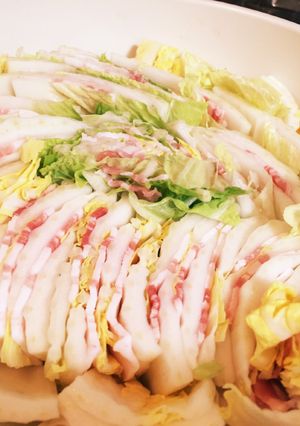 超簡単！★豚肉と白菜のミルフィーユ鍋★-レシピのメイン写真