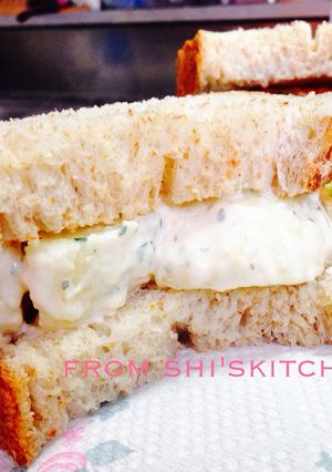 シーザーポテトサラダサンドイッチ☆ランチ-レシピのメイン写真