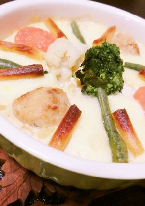 じゃがりこを使った豆腐クリームグラタン-レシピのメイン写真