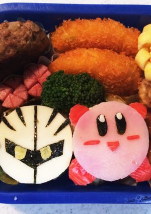 ☆キャラ弁☆ カービィ メタナイト-レシピのメイン写真
