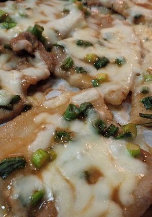 焼肉のタレで♪豚バラピザ-レシピのメイン写真