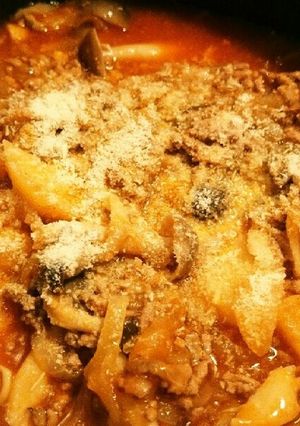 簡単☆ミンチとジャガイモのトマト煮-レシピのメイン写真