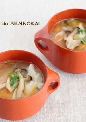 海老ワンタンと野菜の具だくさんスープ-レシピのメイン写真
