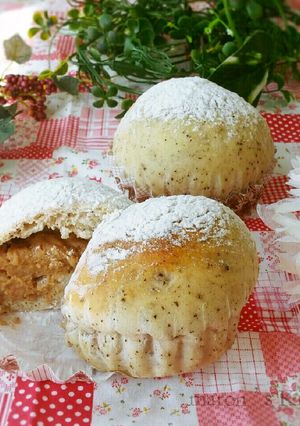 HB朝焼くだけ♡紅茶クリームパン-レシピのメイン写真