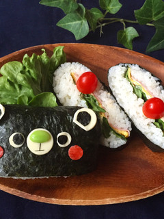 くまさんデコおにぎらず*キャラ弁にも-レシピのメイン写真