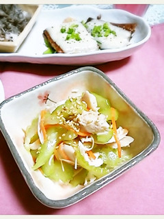 鶏ささみとセロリのわさび酢和え-レシピのメイン写真