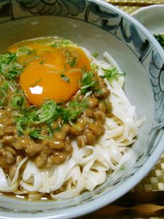 ★糖質オフ!*納豆と卵の冷やしうどん*♪-レシピのメイン写真