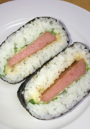 おにぎらず(テリマヨ魚肉ハンバーグ)♡-レシピのメイン写真