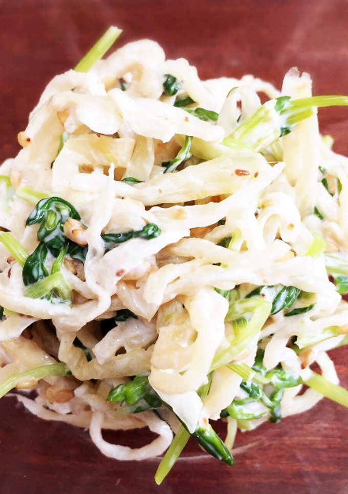 切り干し大根と豆苗のサラダ♡-レシピのメイン写真