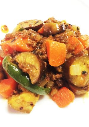 大好評☆簡単！ナスと挽き肉の甘辛味噌炒め-レシピのメイン写真
