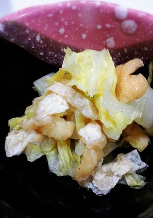 超簡単！すぐ出来る、白菜と油揚げの煮浸し-レシピのメイン写真