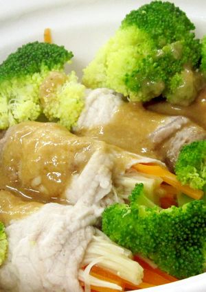 レンジで簡単！野菜の豚肉巻き蒸し-レシピのメイン写真
