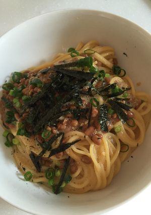 簡単納豆スパゲッティ-レシピのメイン写真