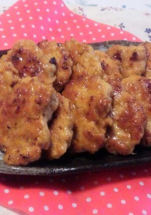 鶏つくね☆照り焼き☆チーズインはんぺん入-レシピのメイン写真