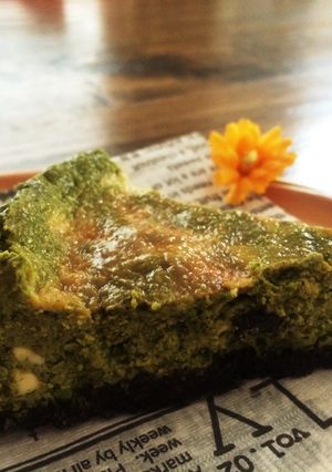 ほろ苦抹茶とオレオのチーズケーキ-レシピのメイン写真