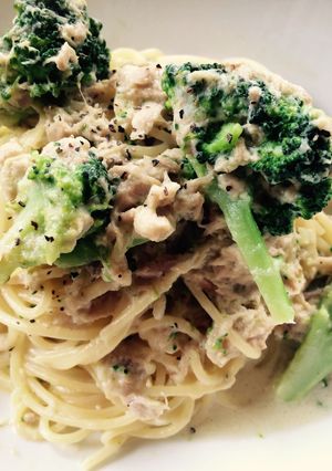 “重曹”で豆乳クリームパスタ-レシピのメイン写真