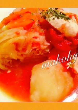 まるごとキャベツ♤野菜たっぷりチキン煮-レシピのメイン写真