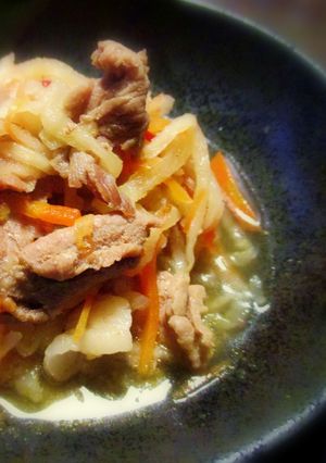 豚肉入り切干大根★柚子胡椒の煮物-レシピのメイン写真