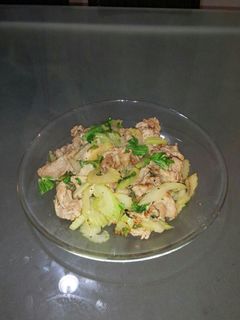 超簡単!!豚肉とセロリのさっぱり炒め-レシピのメイン写真