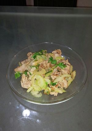 超簡単!!豚肉とセロリのさっぱり炒め-レシピのメイン写真