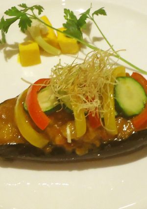 県産野菜とシャモロックカレー煮フローレ…-レシピのメイン写真