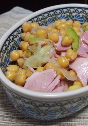 ひよこ豆とセロリのサラダ-レシピのメイン写真