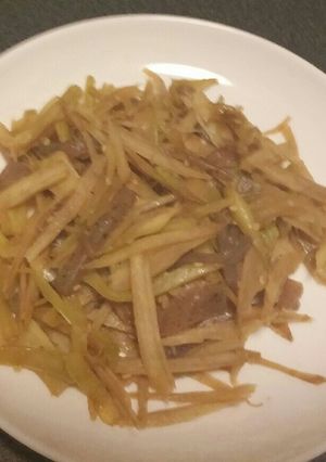 ゴボウとブロッコリーのきんぴら-レシピのメイン写真