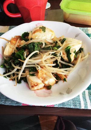 もやしとセロリの葉炒め-レシピのメイン写真