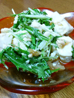 豆腐と水菜のサラダ♥-レシピのメイン写真