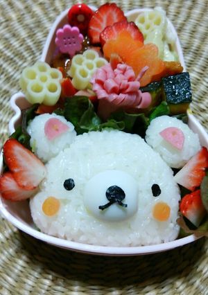 ＊白クマおにぎりお弁当＊-レシピのメイン写真