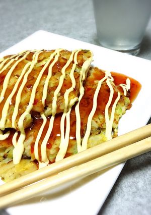 ふわシャリ♡食感も楽しめるお好み焼き♫-レシピのメイン写真