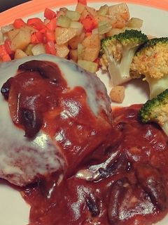 簡単!濃厚ふわふわ煮込みハンバーグ-レシピのメイン写真