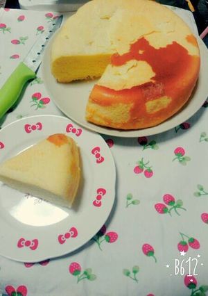 炊飯器でシフォンケーキ♡-レシピのメイン写真