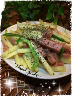 沖縄ポークと新じゃがチーズ炒め-レシピのメイン写真