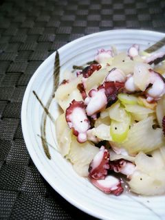 ☆簡単☆!!セロリとタコのにんにく炒め♪-レシピのメイン写真