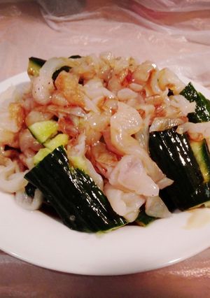 ビゼンクラゲと胡瓜の和え物-レシピのメイン写真