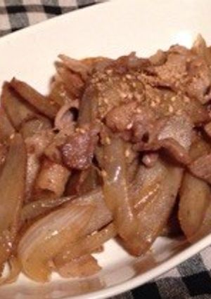 新ごぼうと豚肉の甘辛炒め-レシピのメイン写真