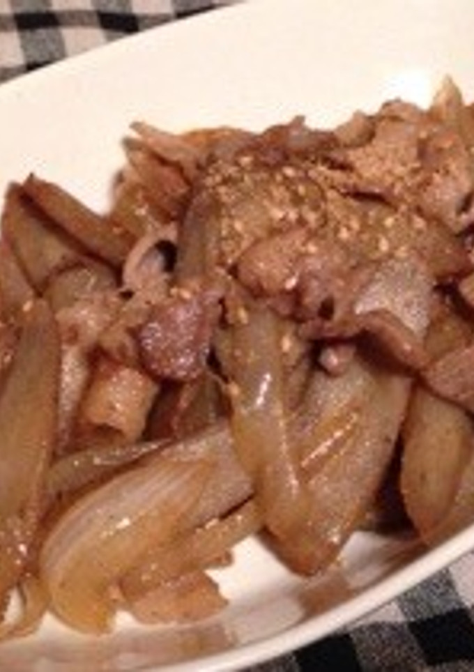 新ごぼうと豚肉の甘辛炒め-レシピのメイン写真