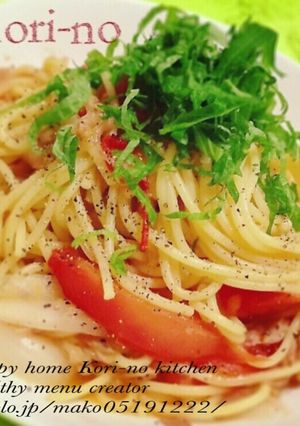 ゴマポン酢♡オニオンツナトマトスパ-レシピのメイン写真