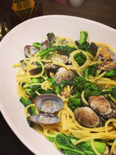 アサリと菜の花のパスタ♪-レシピのメイン写真