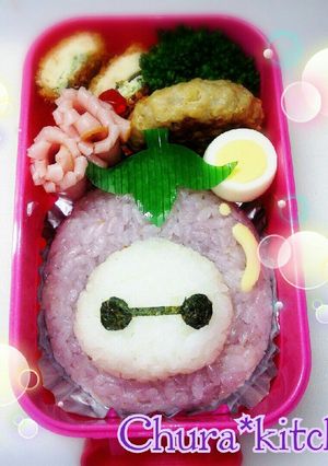 簡単キャラ弁❃ベイマックス♡米ナス-レシピのメイン写真