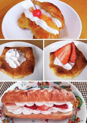生クリームクロワッサン＊デニッシュでも♪-レシピのメイン写真