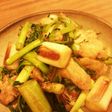 *セリとネギと油揚げのしょうが炒め*