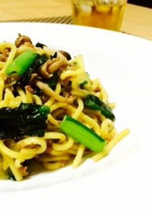 【15分】挽肉の旨み味わう♡醤油焼そば-レシピのメイン写真