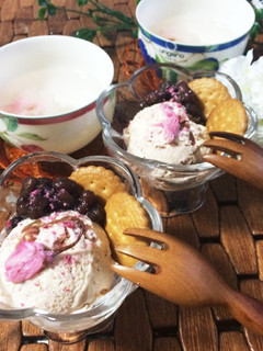 酒粕桜アイスクリーム♡-レシピのメイン写真